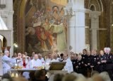 2013 Lourdes Pilgrimage - THURSDAY Rosary Basilica Mass - Tri-Association (14/16)